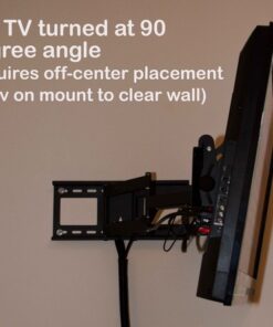 VideoSecu MW380B5 Full Motion Articulating TV Wall Mount Bracket for Most 37"-70" LED LCD UHD Plasma HDTV Up to 125 lbs with 684x400 600x400 400x400 150x100mm, Dual Arm Pulls Out Up to 14" AW9 85 51kUO2Q1V2L