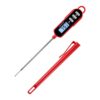 Lonicera Instant Read Digital Meat Thermometer for Food, Bread Baking, Water and Liquid. Waterproof and Long Probe with Meat Temp Guide for Cooking, Display with Backlit (Red) 3 51kUW8cmFHL