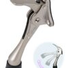 One Touch Kickdown Door Stopper, Door Holder, Heavy Duty Door Stops, Bottom of Door, Height-Adjustable Rubber Tips by HASHI (Satin Nickel 4 inch x 1pack) Satin Nickel 67 51khJwjtC4L