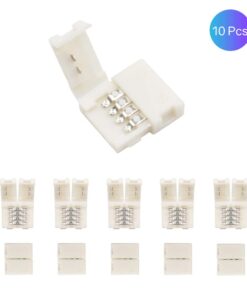 HitLights LED Light Strip Connector, 10mm Multi Color 5050 Strip to Strip, 10 Pack 10mm 10Pack 7 51kiZ0Nra8L
