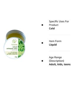 Teliaoils Lemon Balm Salve, Fast Acting/Natural Salve. Cold Sores - Skin Rashes - Irritated Skin - Itchy Skin. (1.7 Oz / 50 Ml) 1.76 Ounce (Pack of 1) 25 51knG2G F1L