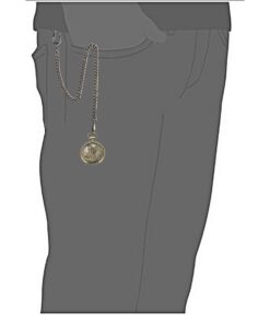 SIBOSUN Pocket Watch Chain Quartz Movement Arabic Numerals Half Hunter Smooth Back Case Bronze Vintage Box 1 Eagle 10 51kqSawSfUL