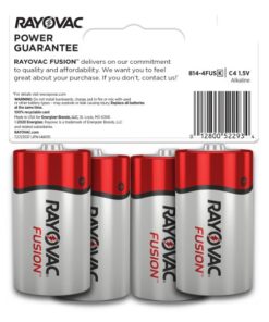 Rayovac C Batteries, Fusion Premium C Cell Batteries Alkaline, 4 Count 4 Count (Pack of 1) 8 51ksmxXEwaL