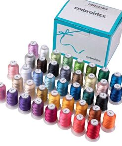 40 Spools Polyester Embroidery Machine Thread 32 51kvEes70wL