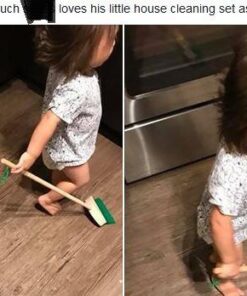 Melissa & Doug Dust! Sweep! Mop! 6-Piece Pretend Play Cleaning Set - Broom, Duster, Kid-Sized Cleaning Toys For Boys and For Girls 43 51kyOkeBIkL