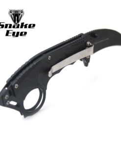 Snake Eye Tactical Everyday Carry Spring Assist Style Folding Pocket Knife EDC (Black) Black 23 51l3ct oFML
