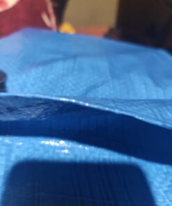 Grizzly Tarps by B-Air 8' x 10' Large Multi-Purpose Waterproof Heavy Duty Poly Tarp with Grommets Every 36", 8x8 Weave, 5 Mil Thick, for Home, Boats, Cars, Camping, Protective Cover, Blue 8' x 10' 48 51l6LXwi72L