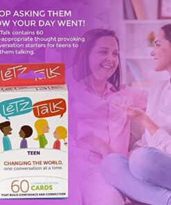 Letz Talk Conversation Cards for Teens - Communication Topics, Conversation Starters - Build Confidence & Emotional Intelligence, Family Games for Kids and Adults - Stocking Stuffers - Ages 13-18 16 51l8ZWnUfdL
