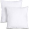 Utopia Bedding Throw Pillows Insert (Pack of 2, White) - 18 x 18 Inches Bed and Couch Pillows - Indoor Decorative Pillows 18x18 Inch (Pack of 2)