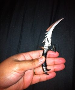 Ace Martial Arts Supply Draco Twin Fantasy Dagger Set, Silver Twin Draco 32 51lI00gGJpL