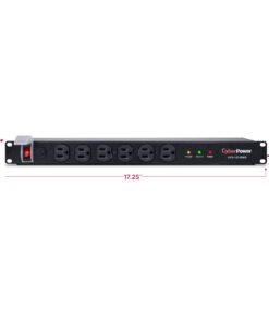 CyberPower CPS1215RMS Rackmount Surge Protector, 120V/15A, 12 Outlets, 15 ft Power Cord, 1U Rackmount 15A with Surge Protection Single 23 51lK1ndeAIL