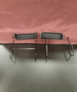 Slow Cooker Lid Holder for Cooking, Hand Free Pot Lid Organizer Fits Most Slow Cookers, Stainless Steel Pot Lid Rack with Silicone Sink Keeps Countertop No Mess (Black, 2 Pack) Black 40 51lM8J3s2KL