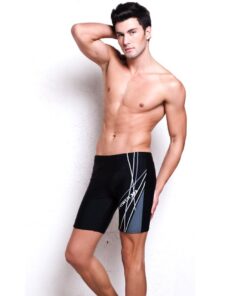 Ispeed Men's Fashion Jammer Swimsuit 32 Black 9 51lMIk XeNL