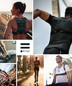 FITLY Minimalist Running Pack For Men & Women - Lightweight Running Vest Phone Holder, Storage, Thoracic Belt - Carry Personal Items - Running Backpack for Sub45 Runs, Hikes - (Classy Black) M-L-XL Classy Black 19 51lQZEY 75L