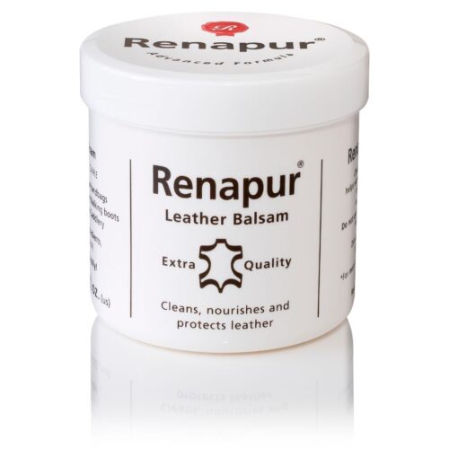 Renapur Leather Balsam, Natural Conditioner, Protector and Restorer — for Leather Furniture, footwear, Purses & Bags, Car interiors & Bikes, Saddlery & Tack. (6.7 fl oz + Applicator Sponge)