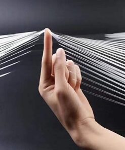 BOMEI PACK Mini Clear Industrial Stretch Wrap Film 5" x 1000ft 4 Pack with Handle, 80 Gauge Thick Cling Plastic Wrap for Moving, Pallet Wrap - Self Adhering Packaging Heavy Duty Shrink Film 17 51lVZnqB1tL