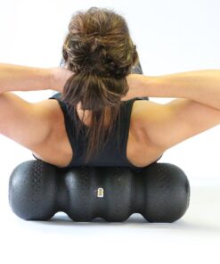 Rollga PRO - The BETTER Foam Roller for Flexibility, Muscle Recovery, Back & Neck Massage, & Exercise (Black) Black 22 51lWWyPCSL