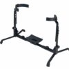 K&M Konig & Meyer 14940.000.55 Tuba Stand | Adjustable Height / Width | Rubber Covered Arms | Stable Sturdy Instrument Support | Bore Hole with Comb | Folds Easily For Travel | German Made | Black Stand Only