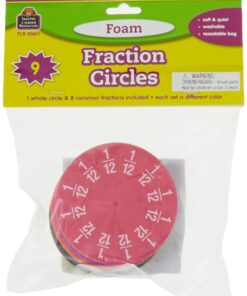 Teacher Created Resources Foam Fraction Circles (20611),Multi 8 51lZYKUYGEL