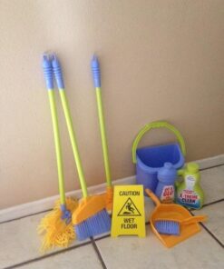 Kidzlane Kids Cleaning Set for Toddlers | Kids Broom Set for Kids for Play | Mop and Cleaning Toys Set | Kids Broom and mop Set for Toddlers | Cleaning Toys for Kids Ages 4-8 and Older Housekeeping 45 51lk Yc0REL
