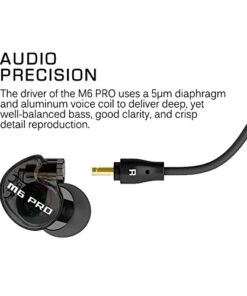 MEE audio Universal-Fit Noise-Isolating Musician's in-Ear Monitors with Detachable Cables (Smoke) (Model: M6PRO 1st Generation) (Discontinued) Black (Smoke) 15 51lmRY1wrAL