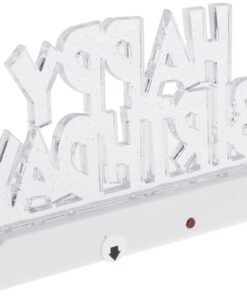 Dazzling Flashing Happy Birthday Cake Decoration - 3.25" x 4.75" (1 Count) - Perfect Celebration Centerpiece 26 51lovxTavbL