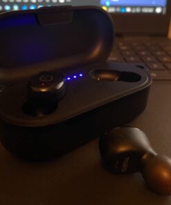 TOZO T10 Bluetooth 5.3 Wireless Earbuds with Wireless Charging Case IPX8 Waterproof Stereo Headphones in Ear Built in Mic Headset Premium Sound with Deep Bass for Sport Black Small Classic Edition 48 51lp6GJtfyL