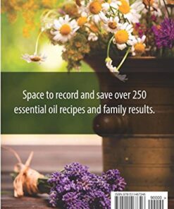 Alternative view of My Essential Oil Recipes: a blank recipe book for your recipes and records (Black & White version)