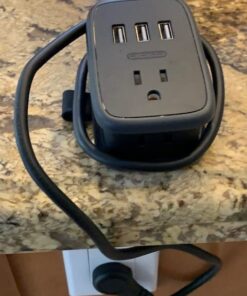 NTONPOWER Travel Power Strip with USB Ports, Portable Small Power Strip with 3FT Wrapped Flat Plug Extension Cord, 2 Outlets 3 USB Ports, Non Surge Protector for Cruise Ship Hotel Black 2 Outlets 3 USB-A 1 Pack 56 51lzBgZchnL