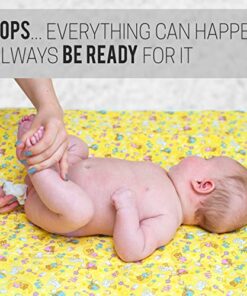 Portable Changing Pad for Home & Travel – Waterproof Reusable Extra Large Size 31.5"x25.5'' Baby Changing Mat with Reinforced Double Seams -Change Diaper On The Go - Unisex Boys&Girls-Storage Bag 25 51m35SQLRoL