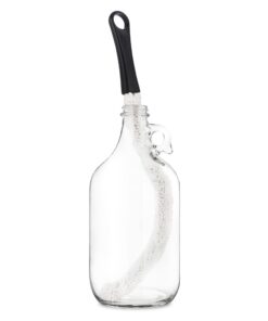 True Decanter and Growler Brush Multipurpose Glassware Cleaner, No-Scratch High-Tensile Foam Reusable Cleaning Accessory with Ergonomic Handle, White (3678) Black 7 51m3QaUVglL