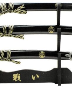 BladesUSA YK-58BF4 Katana Samurai Sword Set 3 Piece 40-Inch Overall,Yellow