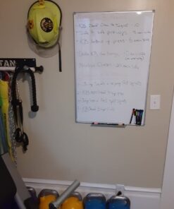 Lockways Magnetic Dry Erase Board, 36 x 24 Inch Magnetic Whiteboard White Board, 1 Dry Erase Markers, 2 Magnets for School, Home, Office Silver frame 36 x 24 Inch 25 51m7zekRmL