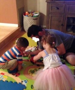 Melissa & Doug Magnetic Car Loader Wooden Toy Set With 4 Cars and 1 Semi-Trailer Truck - Crane Wooden Toy, Vehicle Toys For Kids Ages 3+ 42 51mFnDqkdhL