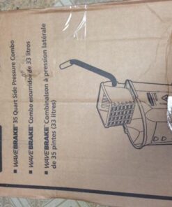 Rubbermaid Commercial Products WaveBrake 35 Qt. Side-Press Mop Bucket and Wringer Combo on Wheels, Yellow, for Professional/Industrial/Business Heavy-Duty Floor Cleaning/Mopping 64 51mKR5ZoRL