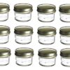 Nakpunar 12 pcs, 4 oz Mason Glass Jars with Gold Lids for Jam, Honey, Wedding Favors, Shower Favors, Baby Foods, Canning, spices 51 51mMPM6rslL