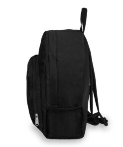 Everest Luggage Backpack with Front and Side Pockets, Black, Large 9 51mUPc6hsKL