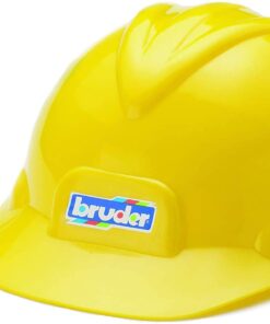 Bruder Toys Construction Worker Hard Hat Yellow Helmet 10200 - Construction Hat 6 51mVG3SG01L