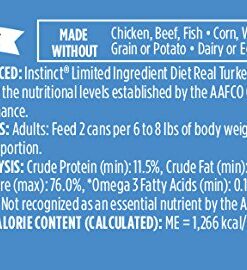 Instinct Limited Ingredient Diet Grain Free Real Turkey Recipe Natural Wet Canned Cat Food by Nature's Variety, 3 oz. Cans (Case of 24) 3 Ounce (Pack of 24) 17 51mY4UBZsbL