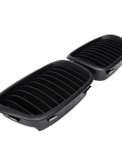 2x Euro Front Center Kidney Grille Grill For 97-03 BMW E39 5-Series 520 523 525 528 530 535 540 M5 4DR 4 Door (Matte Black) 17 51mYwRZU0ZL