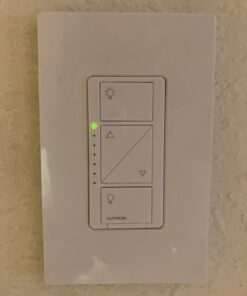 Lutron Caseta Smart Lighting Dimmer Switch and Remote Kit | P-PKG1W-WH | White 61 51mav770wjL