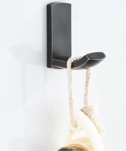 BLISSPORTE Bathroom Single Towel Wall Hook Oil Rubbed Bronze Bathrobe Coat Hanger Premium Brass Hand Towel Holder Organizer Heavy Duty Kitchen Lavatory Closet Hat Handbage Hanging Rack (2-Pack) 13 51mc2IrbPOL