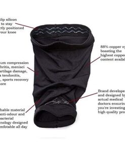 Doctor Developed Copper Knee Brace & Knee Compression Sleeve & Doctor Written Handbook -guaranteed relief for Arthritis, Tendonitis, Injury recovery, Knee support, Running & Weightlifting (Medium) Medium (Pack of 1) 17 51mgUZSysEL