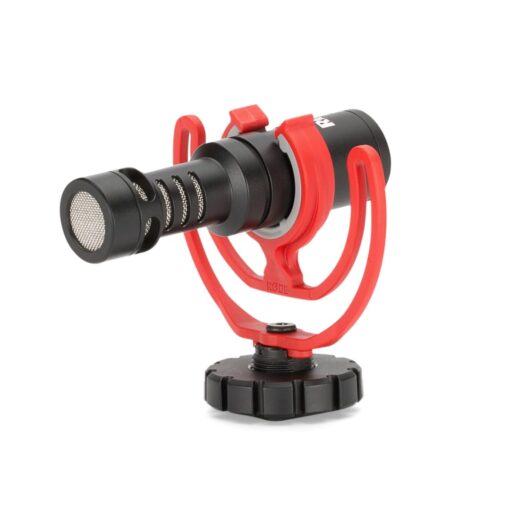 Rode VideoMicro Compact On-Camera Microphone with Rycote Lyre Shock Mount, Auxiliary, Black VideoMicro I