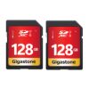 Gigastone SDXC Memory Card 128GB (2 Pack) Premium Series 80MB/s Speed Compatible with Photos, Videos, Music, Camcorder, Camera, PC, U1 UHS-I Class 10 for UHD Video, with 2 Mini Case 2 x 128GB Cards 39 51mhIMIQneL