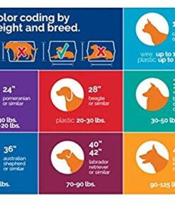 Petmate Ultra Vari Dog Kennel for Small to Medium Dogs (Durable, Heavy Duty Dog Travel Crate, Made with Recycled Materials, 28 in. Long) 25 to 30 lbs, Made in USA TAUPE/BLACK 28" 28 51moA0LCbuL