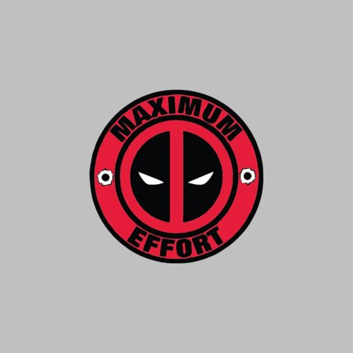 Deadpool Decal Maximum Effort Vinyl Sticker