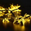 Original Starfish Solar String Lights, 20ft 30 LED Fairy Halloween Christmas Lights Decorative Lighting for Indoor/Outdoor, Garden, Home, Patio, Lawn, Party and Holiday Decorations(Warm White)