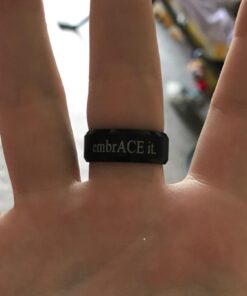 VNOX Personalized Custom 8MM Stainless Steel Plain Wedding Band Ring for Men,Black/Gold Plated/Silver Black-Engraving 8 15 51mtHHlDTuL