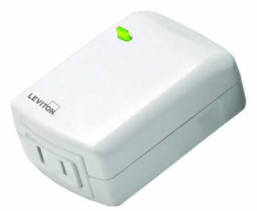 Leviton VRPD3-1LW Vizia RF + Series 300 Watt Scene Capable Plug-In Lamp Dimming Module, White